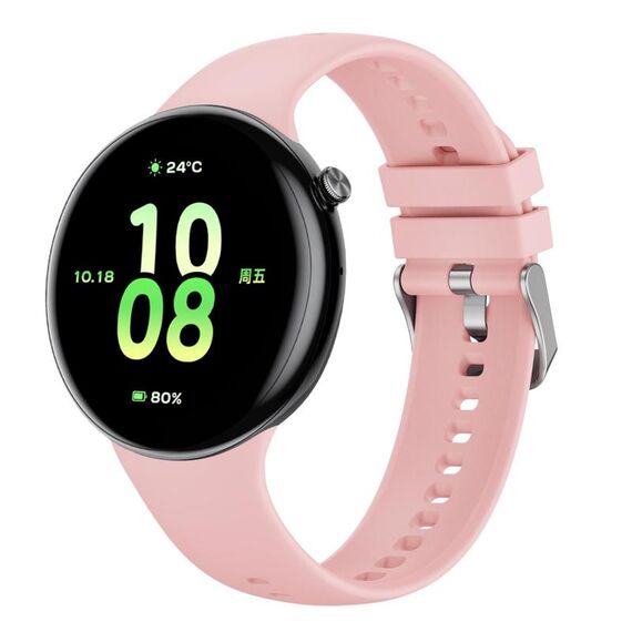 Cinturino traspirante in silicone per Honor Watch Fit (rosa)