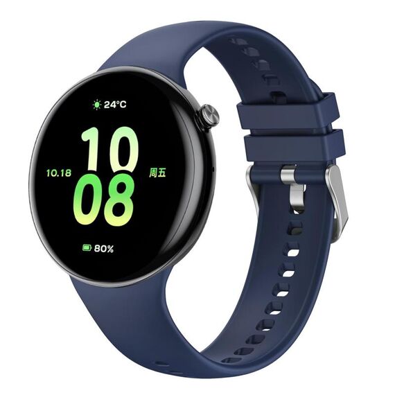 Cinturino traspirante in silicone per Honor Watch Fit (blu grezzo)