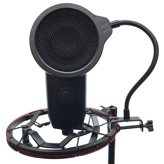 TEYUN PS-3 MICROFONO MICROFONO LIVE REGISTRAZIONE RIDUCCIO RUDUTTORE BLOCCOUT (nero)