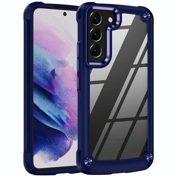 Per Samsung Galaxy S22 5G TPU + PC PCETTIONE PICCOLA Custodia (blu)