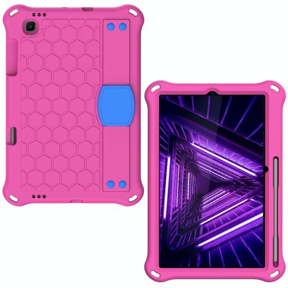 Per Lenovo X306 / X606 / K10 Honeycomb Eva + PC Shock Aound Tablet Case con cinturino (Rose Red + Blue)