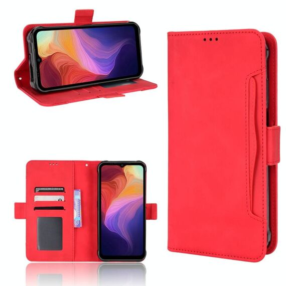 Per Ulefone Power Armatura 14/1 14 Pro Skin Feel Texture Texture Slot Case in pelle (rosso)