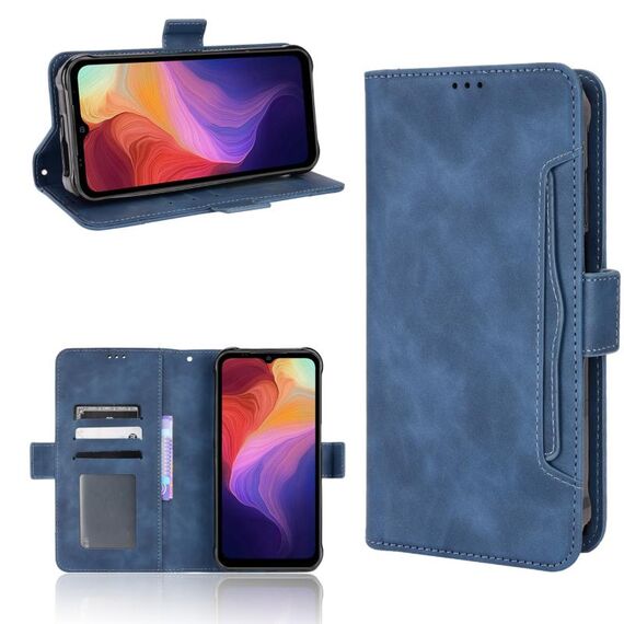 Per Ulefone Power Armatura 14/1 14 Pro Skin Feel Texture Texture Slot Case in pelle (blu)