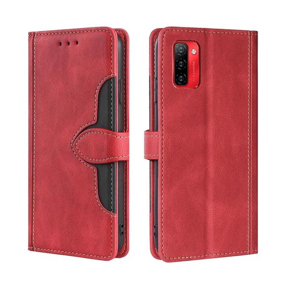 Per ulefone Nota 12p Stitching Spazio Feel Magnetic Flip PU Orizzontale Case in pelle (rosso)