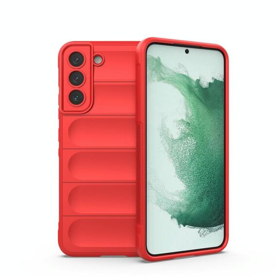Per Samsung Galaxy S22 + 5G Magic Shield TPU + Flanel Phone Case (rosso)