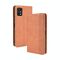 Per Umidigi A11 Pro Max Magnetic Fibbia Magnetica Retro Crazy Horse Trama Caso di cuoio orizzontale in pelle con supporto e carte Slot & Photo Frame (Brown)