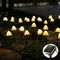 5m 20 LED LED Solar Mushroom Prato Giardino all'aperto Giardino impermeabile Villa Paesaggio Luci stringa decorativa (luce bianca calda)