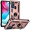 Per Motorola Moto G60S TPU antiurto TPU + Cassa del telefono PC con supporto rotante a 360 gradi (oro rosa)