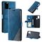 Per Motorola Moto G Stylus 2021 Skin Feel Splicing Horizontal flip custodia cellulare (blu)