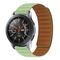 Cinturino per orologio magnetico in silicone per AmazFit GTR 42mm (verde fiore verde)