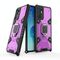 Per OPPO RENO6 4G Versione Overseas Space PC + custodia protettiva porta anello TPU (viola)