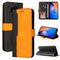 Per Tecno Spark 6 Business Stitching-Color Color Horizontal Flip Custodia in pelle PU con supporto e carte Slot e cornice fotografica (arancione)