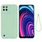 Per OPPO Realme C21Y versione estranabile Solid Color Liquid Silicone Custodia a disposizione totale Copertura protettiva (verde)