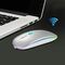 Y20 4 Chiavi Colorful Glow Blow Charging Muto Mouse Blocco notebook Mouse wireless Mouse, Colore: 2.4G + Bluetooth (Argento)