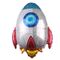 10 PCS Spazio Pallone in alluminio Palloncino Bambini Decorare la festa di compleanno Decorazione Palloncini, Stile: Space Rocket