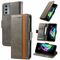 Per Motorola Edge 20 Caseneo Business Split Business Dual Dual Magnetic Fibbia orizzontale flip custodia in pelle PU con supporto e carte Slot & Portafoglio (grigio)