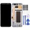 Schermo LCD originale + pannello touch originale con cornice per Galaxy S8 + / G955 / G955F / G955FD / G955U / G955A / G955P / G955T / G955V / G955R4 / G955W / G9550 (argento)