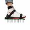 Giardino Prato Attrezzi da giardino Scarificatore per erba Scarpe con punte con 4 fibbie in plastica (verde)