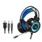 2 pezzi G58 Gaming auricolare a cuffia cablato con microfono, lunghezza cavo: circa 2 m, colore: nero colorato 3,5 mm versione