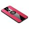 Per Huawei Mate 20 Lite / Maimang 7 XINLI Stitching Cloth Textue Custodia protettiva antiurto in TPU con supporto ad anello (rosso)