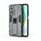 Per Xiaomi Mi 10T 5G SuperSonic PC + custodia protettiva antiurto TPU con supporto (grigio)