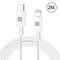 Haweel 25W 3A USB-C / Type-C a 8 pin Cavo di ricarica rapida PD per iPhone, iPad, cavo Lunghezza: 2M