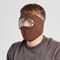 2 PCS XBG-9123 Pellet GUADAGGIO A VENTILE GUGGLES HD Anti-Fog Mask (Brown)