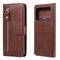 Per Xiaomi Mi 11 Ultra Fashion Calf Texture Zipper Horizontal flip custodia in pelle con supporto e carta Slot & Portafoglio (Brown)