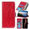 Per Nokia C01 Plus Retro Crazy Horse Texture orizzontale flip custodia in pelle con supporto e carte e fotogrammi e portafoglio e portafoglio (rosso)