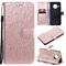 Per Nokia X20 / X10 Sun Embossing Pattern Caso in pelle flip orizzontale con slot e supporto per carte e portafoglio e cordino (oro rosa)