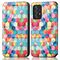 Per Samsung Galaxy A72 5G Colorato Colorful Horizontal Horizontal flip custodia in pelle con titolare e carta Slot & Portafoglio (spazio magico)