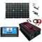 Inverter del sistema di energia solare Zhi Zun + controller 30A + pannello solare 18W 18V, specifica: nero da 12V a 110V