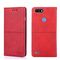 Per Tecno Pop 2/Pop 2 F/Pop 2 Pro/Pop 2 Power/Itel P13 TESTURA MAGNO MAGNETIC Orizzontale Flip Pelle (Red)