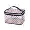 Borsa cosmetica portatile floccata Love Mesh, stile: quadrato piccolo