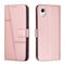 Per Samsung Galaxy A23e Custodia in pelle con fibbia in vitello con cuciture (rosa)