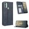 Per Nokia C31 Custodia per cellulare in pelle con fibbia magnetica retro texture (blu)