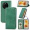 Per Huawei Mate 50 Retro Skin Feel Custodia per telefono in pelle con vibrazione magnetica (verde)