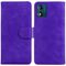 Per Motorola Moto E13 Skin Feel Custodia per cellulare in pelle flip color puro (viola)