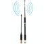 Antenna telescopica AL-800 dual band 144/430MHz SMA-F per walkie-talkie 22–86 cm S-PC-5200