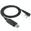 Cavo dati USB 2.0 per programmazione walkie-talkie con spinotti 3,5 mm e 2,5 mm S-PC-5207