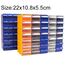 Set 2 scatole in plastica rinforzata per attrezzi e hardware colori casuali HC8176