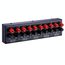 1 In e 4 Out Amplificatore Diffusore audio distributore, sorgente sonora a 4 aree, pannello di distribuzione del segnale, ingresso audio singolo, 300 W per canale