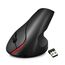 Mouse wireless verticale HXSJ A889 6 tasti 2400 DPI 2,4 GHz ricaricabile nero EDA004319401A 6922117033573