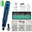 Kit mini smerigliatrice elettrica ricaricabile 55 in 1. Strumento per manicure trapano elettrico in miniatura regolabile a 3 velocità