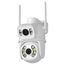 La doppia fotocamera WiFi QX95 da 6 MP supporta l'interfono vocale bidirezionale e il riconoscimento AI (spina AU)