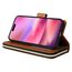 Cover per iPhone 16  a portafoglio con cerniera e 9 slot per carte marrone EDA005483208E