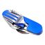 Set di posate pieghevoli da viaggio / campeggio 4-in-1 in acciaio inossidabile, cucchiaio + forchetta + coltello + set apribottiglie (blu)