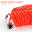 Compressore LAIZE Tubo a molla in PU flessibile ad aria con connettore, specifica: 12x8 mm, 6 m