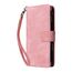 Custodia a tracolla in pelle con portafoglio e slot per iPhone 16 (rosa) EDA005483905F 6922679418168
