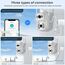 La doppia fotocamera WiFi QX95 da 6 MP supporta l'interfono vocale bidirezionale e il riconoscimento AI (spina AU)